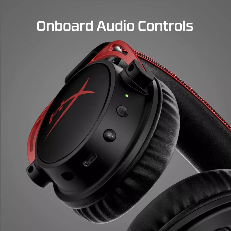 HyperX Cloud Alpha - Headset da gaming wireless (nero-rosso)