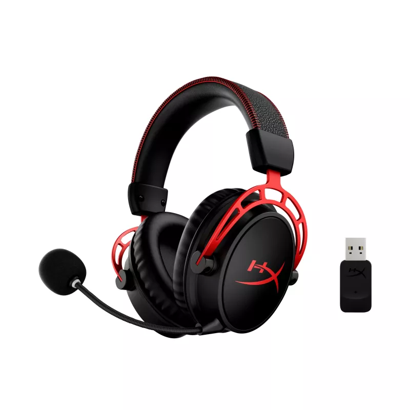 HyperX Cloud Alpha - Headset da gaming wireless (nero-rosso)