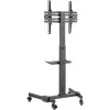 Supporto multimediale Goobay 59507 nero acciaio altezza 1540 mm