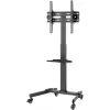 Supporto multimediale Goobay 59507 nero acciaio altezza 1540 mm