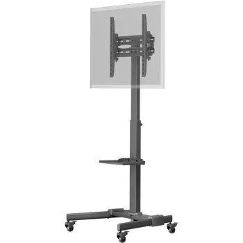 Supporto multimediale Goobay 59507 nero acciaio altezza 1540 mm