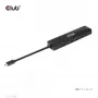 CLUB3D USB Gen1 Type-C, hub 6-in-1 con HDMI 8K30Hz, 2xUSB Type-A, RJ45 e 2xUSB Type-C, dati e ricarica PD 100 Watt