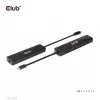 CLUB3D USB Gen1 Type-C, hub 6-in-1 con HDMI 8K30Hz, 2xUSB Type-A, RJ45 e 2xUSB Type-C, dati e ricarica PD 100 Watt