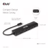 CLUB3D USB Gen1 Type-C, hub 6-in-1 con HDMI 8K30Hz, 2xUSB Type-A, RJ45 e 2xUSB Type-C, dati e ricarica PD 100 Watt