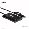 CLUB3D USB Gen1 Type-C/-A a Dual HDMI (4K/30Hz) / VGA (1080/60Hz)