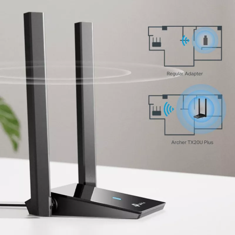 Adattatore wireless TP-Link AX1800 Dual Antennas 2,4 GHz 5 GHz Wi-Fi 6