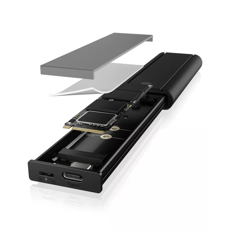 ICY Karton IB-1807MT-C31 case SSD nero M.2