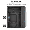 Case Aerocool Evo Mini RGB Micro ATX Mini Tower, nero, con finestra