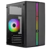 Case Aerocool Evo Mini RGB Micro ATX Mini Tower, nero, con finestra