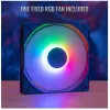 Case Aerocool Evo Mini RGB Micro ATX Mini Tower, nero, con finestra