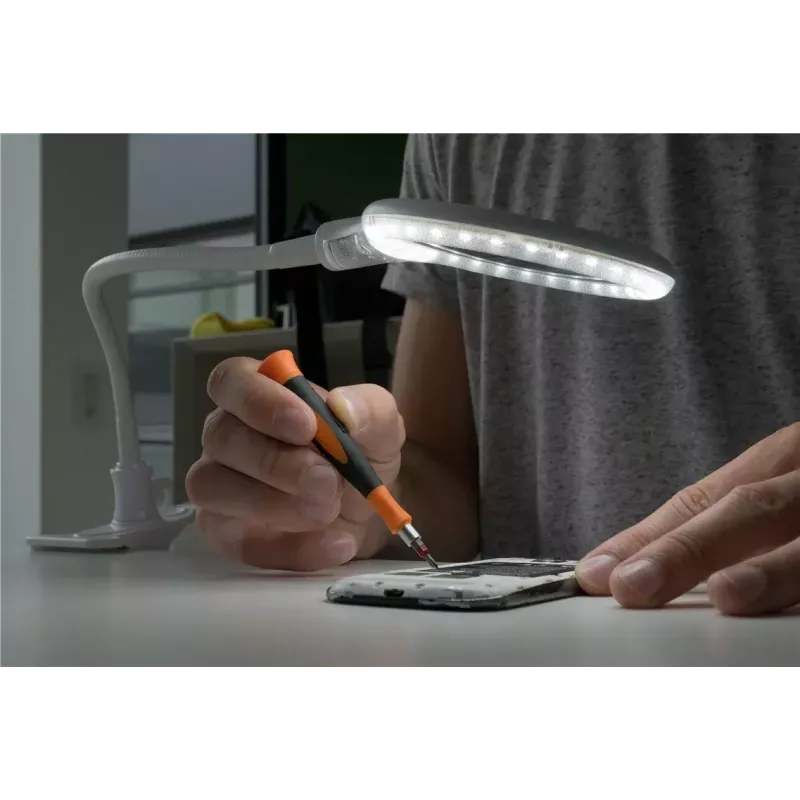 Goobay Lampada LED con lente d'ingrandimento con base e morsetto 6 W ingrandimento 1.75x