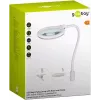 Goobay Lampada LED con lente d'ingrandimento con base e morsetto 6 W ingrandimento 1.75x