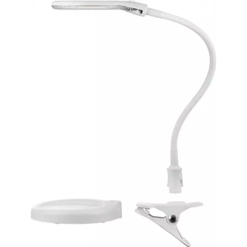 Goobay Lampada LED con lente d'ingrandimento con base e morsetto 6 W ingrandimento 1.75x