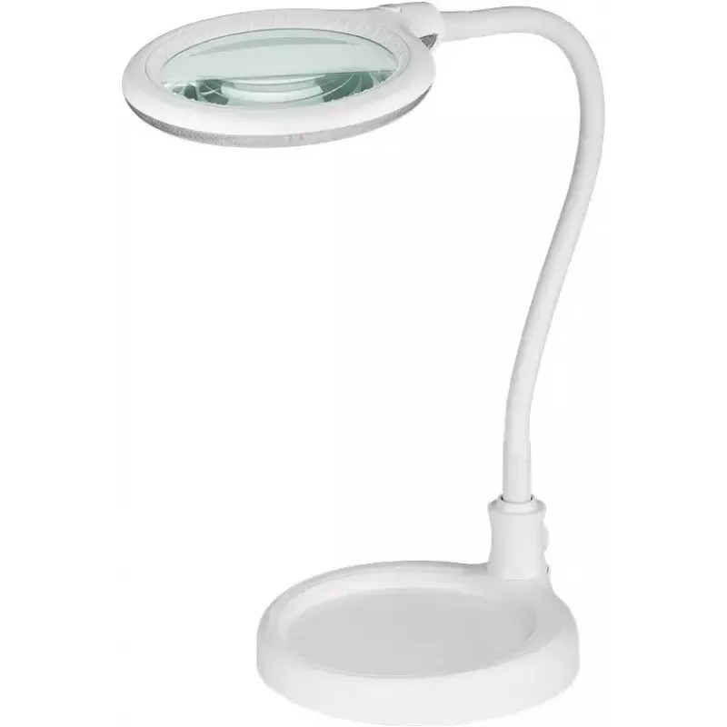 Goobay Lampada LED con lente d'ingrandimento con base e morsetto 6 W ingrandimento 1.75x