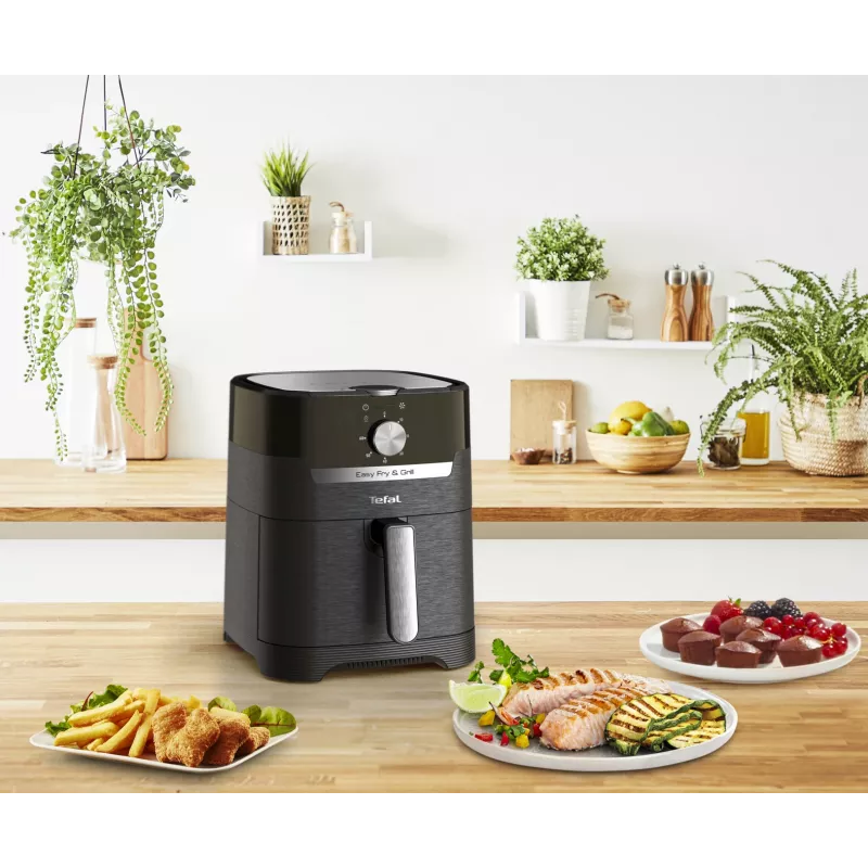 Tefal Easy Fry & Grill EY5018 Singolo 4,2 L A sé stante 1550 W Friggitrice ad aria calda nero