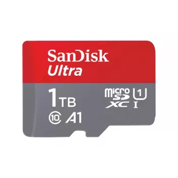 Memoria flash MicroSDXC SANDISK 1 TB UHS‑I U1 A1 Class 10, 150 MB/s, grigio (adattatore SD incluso)