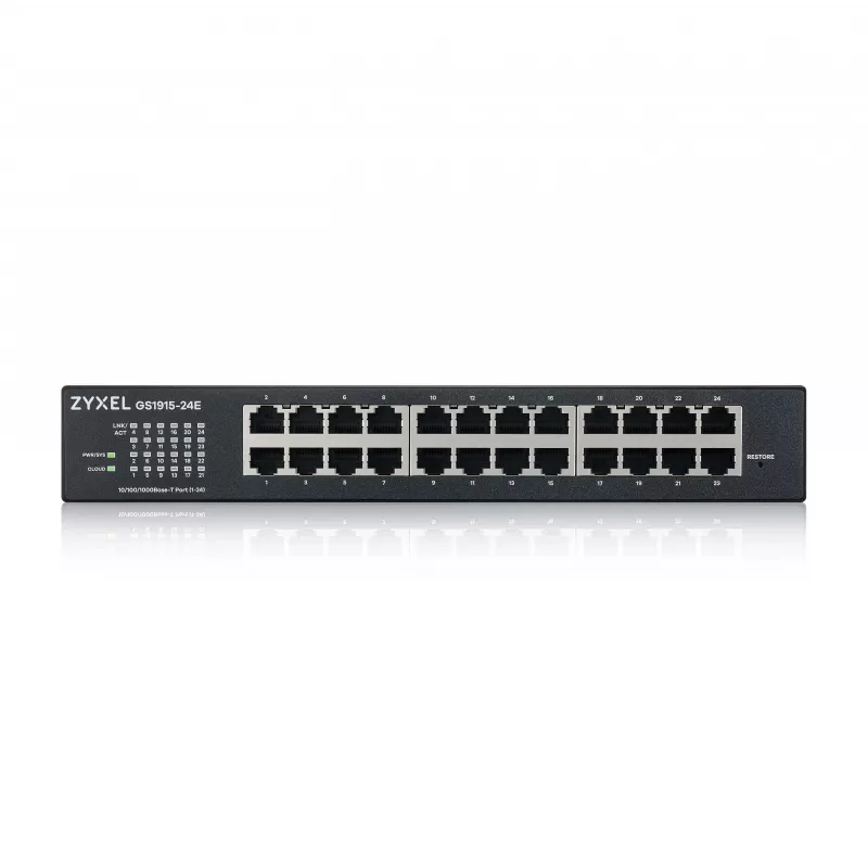 Switch Managed Zyxel GS1915-24E L2 Gigabit Ethernet 24 porte 1U nero