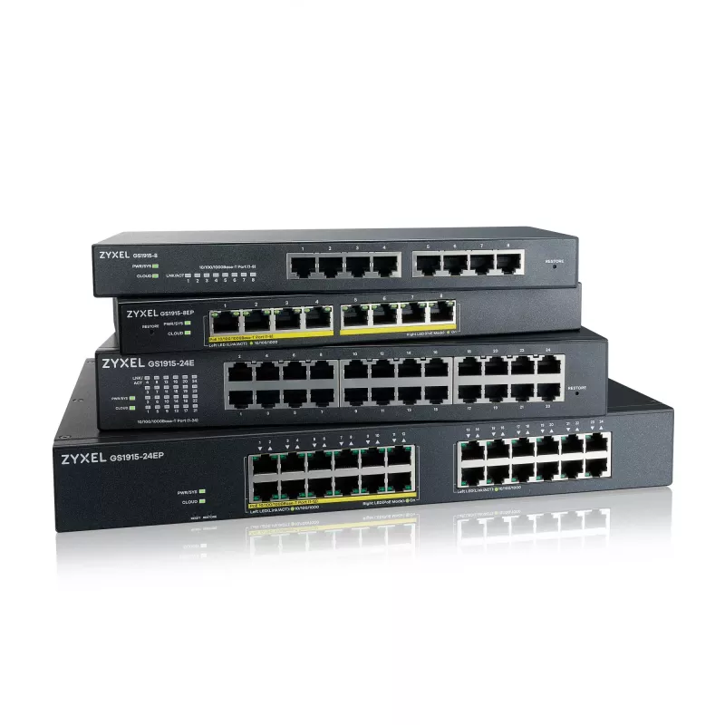 Switch Managed Zyxel GS1915-24E L2 Gigabit Ethernet 24 porte 1U nero