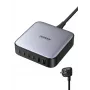 Ugreen 40914 Nexode caricabatterie desktop USB-C-USB-A GaN 200W, da interno, AC, 21 V, 5 A, 2 m, nero, grigio