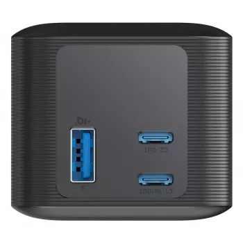 Caricabatterie portatile Anker 737 (A1289011) – 24000 mAh, 140 W, 2× USB-C + 1× USB-A, argento/nero