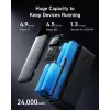 Caricabatterie portatile Anker 737 (A1289011) – 24000 mAh, 140 W, 2× USB-C + 1× USB-A, argento/nero