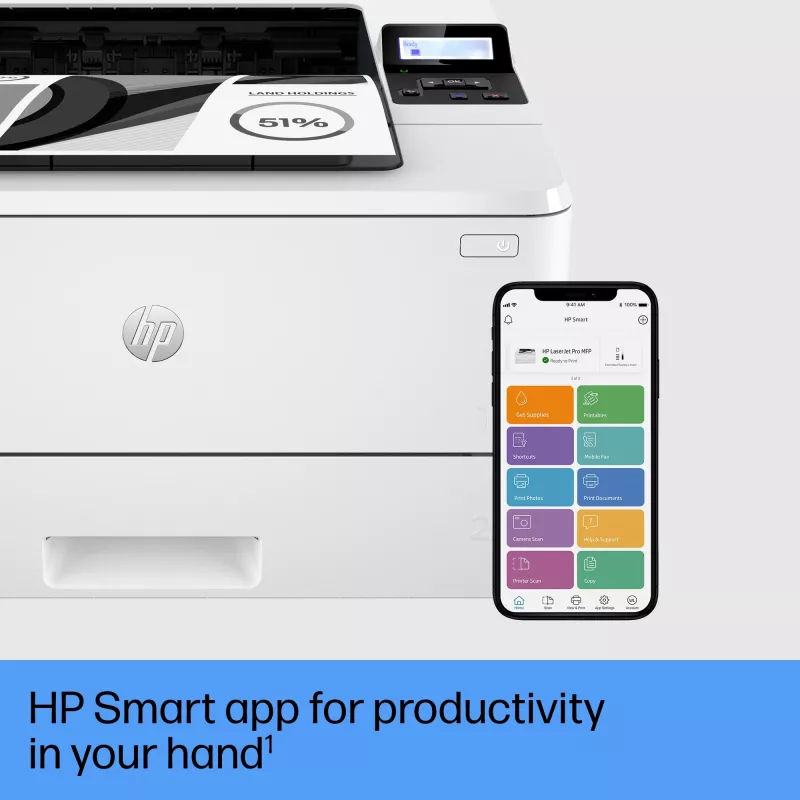 Stampante HP LaserJet Pro 4002dw laser bianco