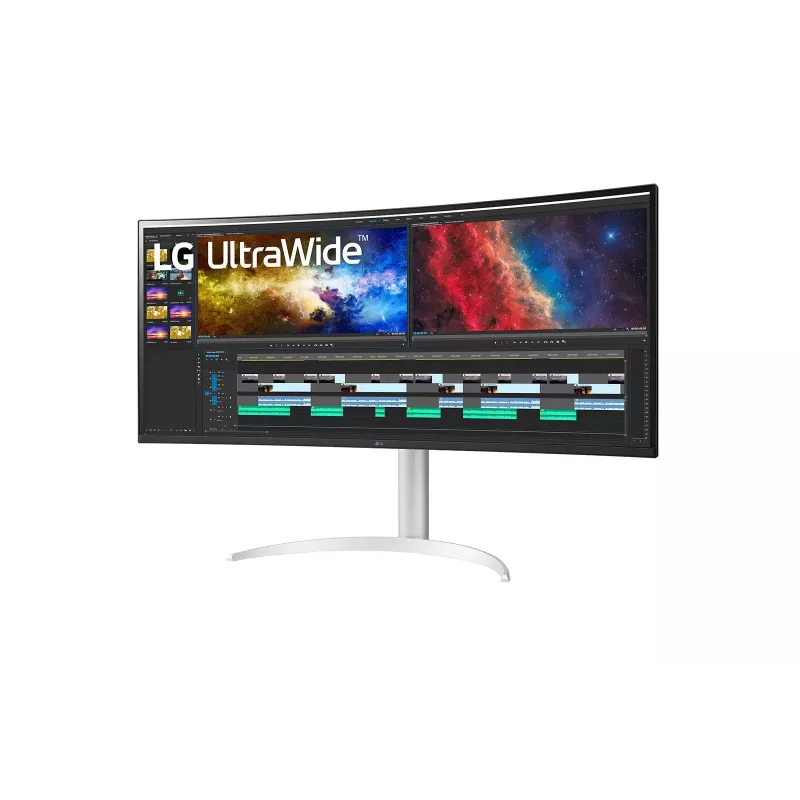 Monitor LG 38BQ85C-W 95,2 cm (37,5 pollici) 3840 x 1600 pixel Quad HD+ bianco