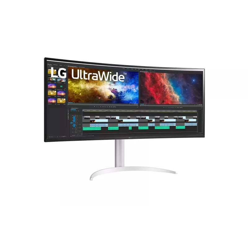 Monitor LG 38BQ85C-W 95,2 cm (37,5 pollici) 3840 x 1600 pixel Quad HD+ bianco