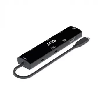CLUB3D USB4™ Gen3x2 Type-C, hub 6-in-1 con HDMI™ 8K60Hz o 4K120Hz, 2xUSB Type-A(10G), Ethernet RJ45(2.5G) e 2xUSB Type-C, 1x Data(10G) e 1xPD3.0 ricarica 100 W