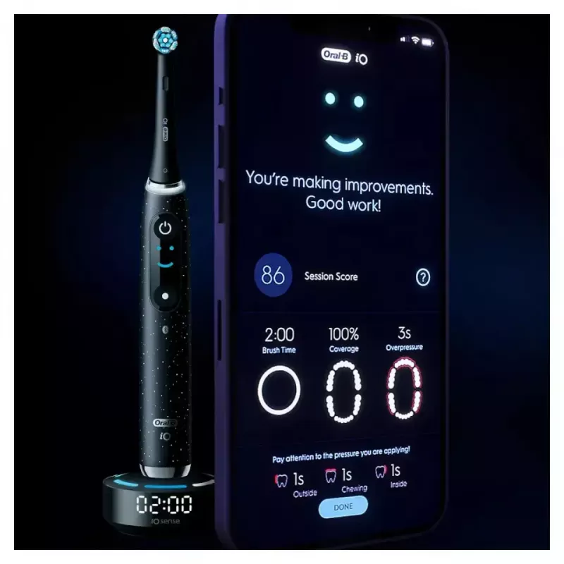 Spazzolino elettrico rotante-oszillante Oral-B iO Series 10 nero