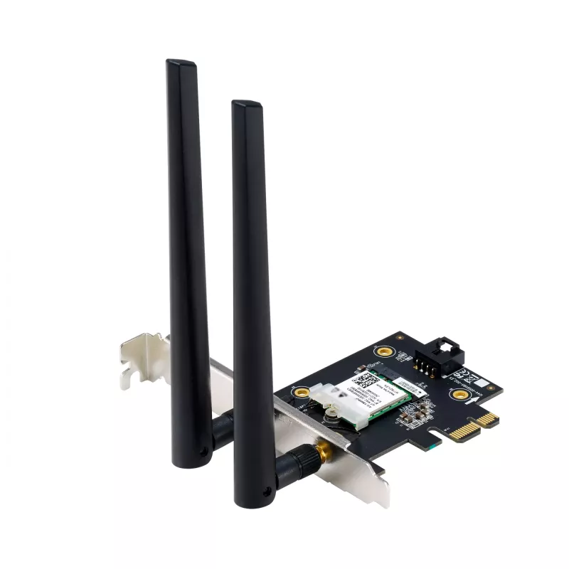 ASUS PCE-AXE5400 scheda WLAN interna – PCIe, Wi-Fi 6E Tri-Band (2,4/5/6 GHz), 2402 Mbit/s, Bluetooth 5.2
