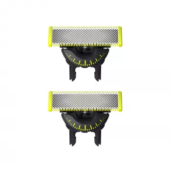 Testina di ricambio Philips Norelco OneBlade QP420/50, argento, 2 testine di ricambio, compatibile con Philips OneBlade