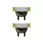 Testina di ricambio Philips Norelco OneBlade QP420/50, argento, 2 testine di ricambio, compatibile con Philips OneBlade