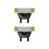Testina di ricambio Philips Norelco OneBlade QP420/50, argento, 2 testine di ricambio, compatibile con Philips OneBlade