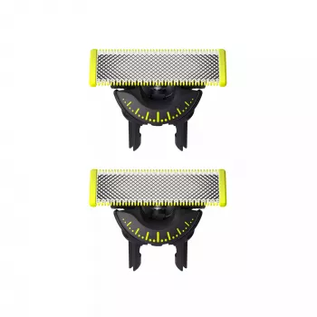 Testina di ricambio Philips Norelco OneBlade QP420/50, argento, 2 testine di ricambio, compatibile con Philips OneBlade