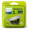 Testina di ricambio Philips Norelco OneBlade QP420/50, argento, 2 testine di ricambio, compatibile con Philips OneBlade
