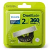 Testina di ricambio Philips Norelco OneBlade QP420/50, argento, 2 testine di ricambio, compatibile con Philips OneBlade