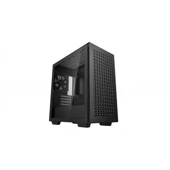 Case PC DeepCool CH370 mini tower — microATX/Mini-ITX, vetro temperato, supporto per GPU fino a 32 cm