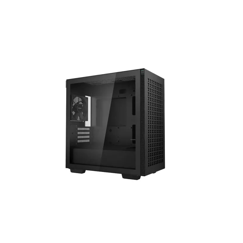 Case PC DeepCool CH370 mini tower — microATX/Mini-ITX, vetro temperato, supporto per GPU fino a 32 cm