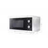 Forno a microonde Sharp YC-MG01E-W nero, bianco microonde con grill da tavolo 20 L 800 W