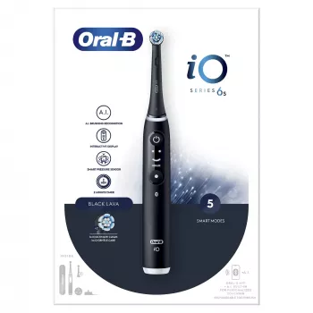 Spazzolino elettrico a vibrazione Oral-B iO 6 per adulti nero