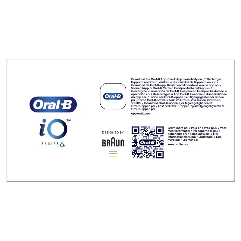 Spazzolino elettrico a vibrazione Oral-B iO 6 per adulti nero