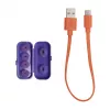 Auricolari JBL Tune Flex Ghost Edition True Wireless Stereo (TWS) in-ear per chiamate/musica Bluetooth viola, traslucido