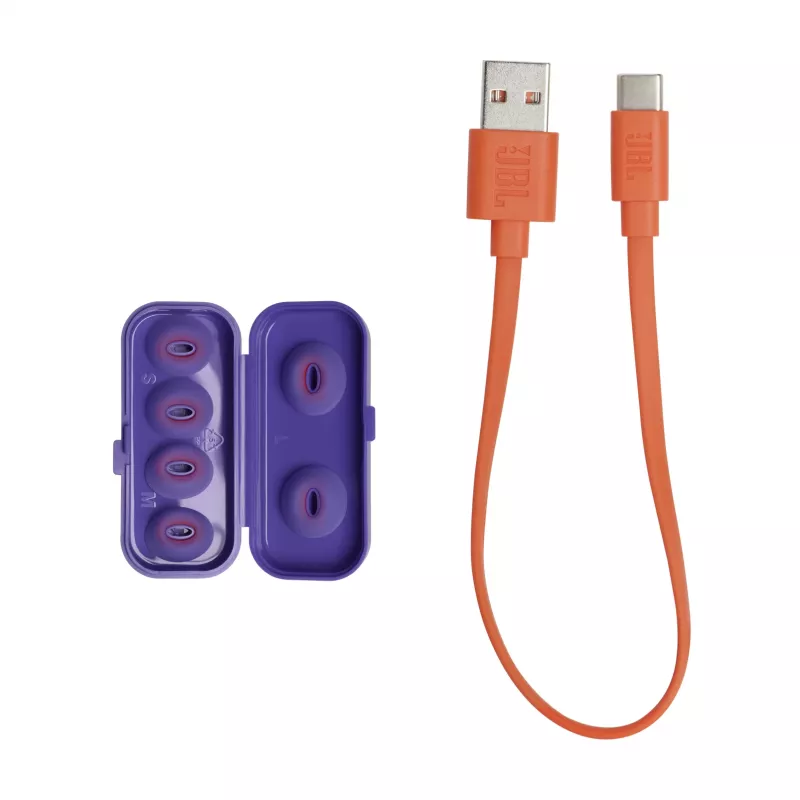 Auricolari JBL Tune Flex Ghost Edition True Wireless Stereo (TWS) in-ear per chiamate/musica Bluetooth viola, traslucido