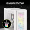Case per PC Corsair iCUE 5000D RGB Airflow Midi-Tower bianco
