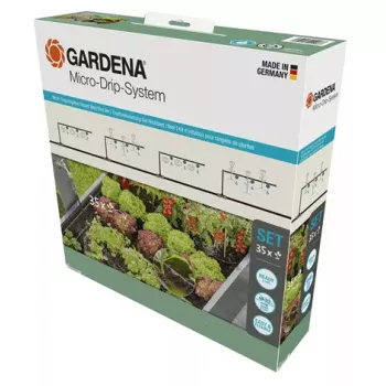 Set di micro-irrigazione a goccia Gardena 13455-20 lunghezza tubo 15 m nero verde
