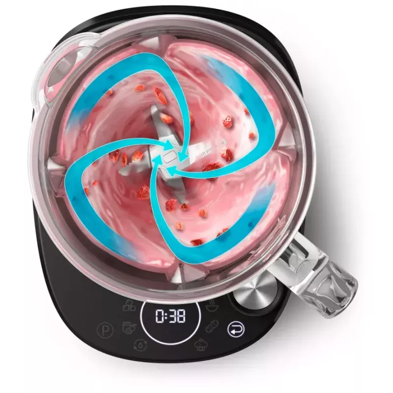 Mixer da tavolo Philips Serie 7000 HR3760/00 nero metallizzato
