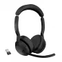 Jabra Evolve2 55 - Link380a MS Stereo, wireless, ufficio/call center, 20 - 20000 Hz, 130 g, cuffie, nero