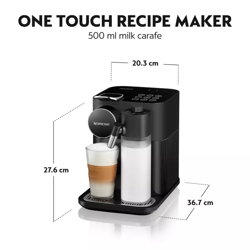 De’Longhi Nespresso Gran Lattissima macchina per caffè di Delonghi, Sophisticated Darks