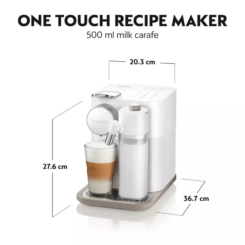 De’Longhi Lattissima One Nespresso Gran Lattissima macchina per caffè di Delonghi, Elegantes Dunkel
